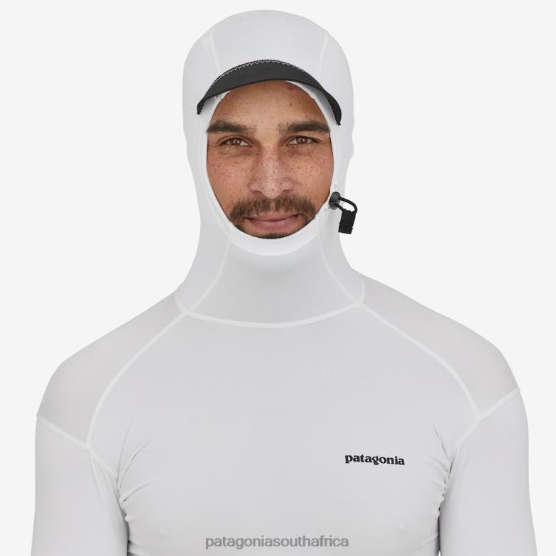 Men RO UPF Hoody White Patagonia Apparel P6ZJ62632