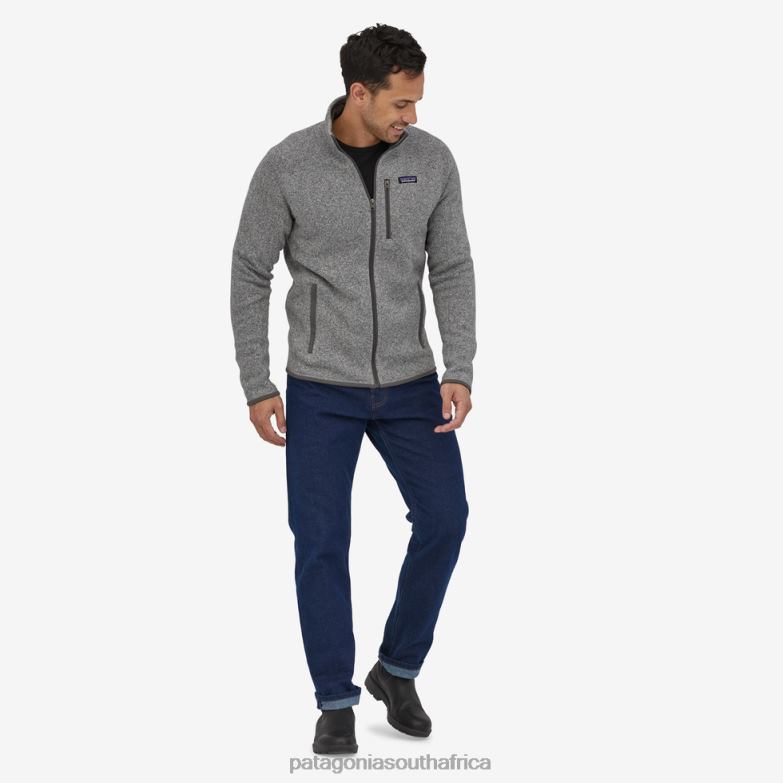 Men Better Sweater Fleece Jacket Stonewash Patagonia Apparel P6ZJ61522