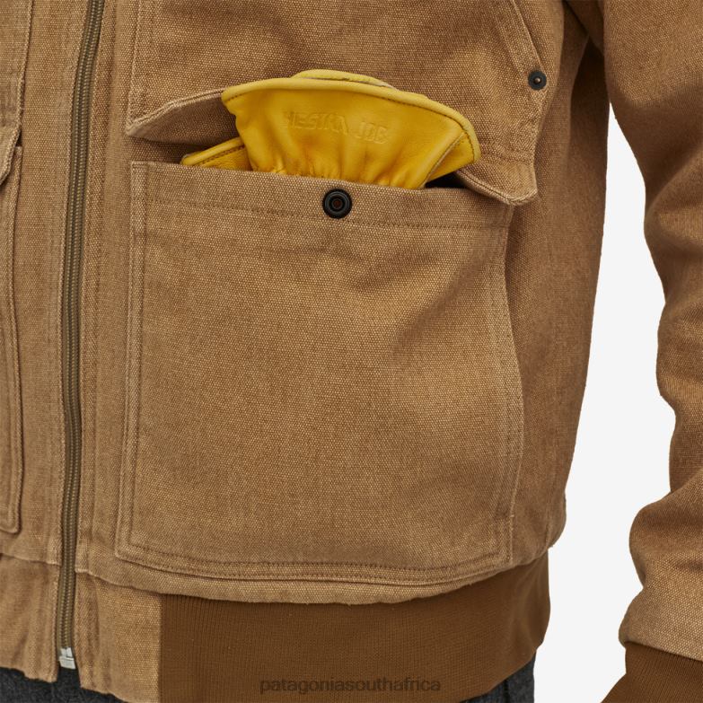 Men Iron Forge Hemp Canvas Hooded Jacket Coriander Brown Patagonia Apparel P6ZJ61676
