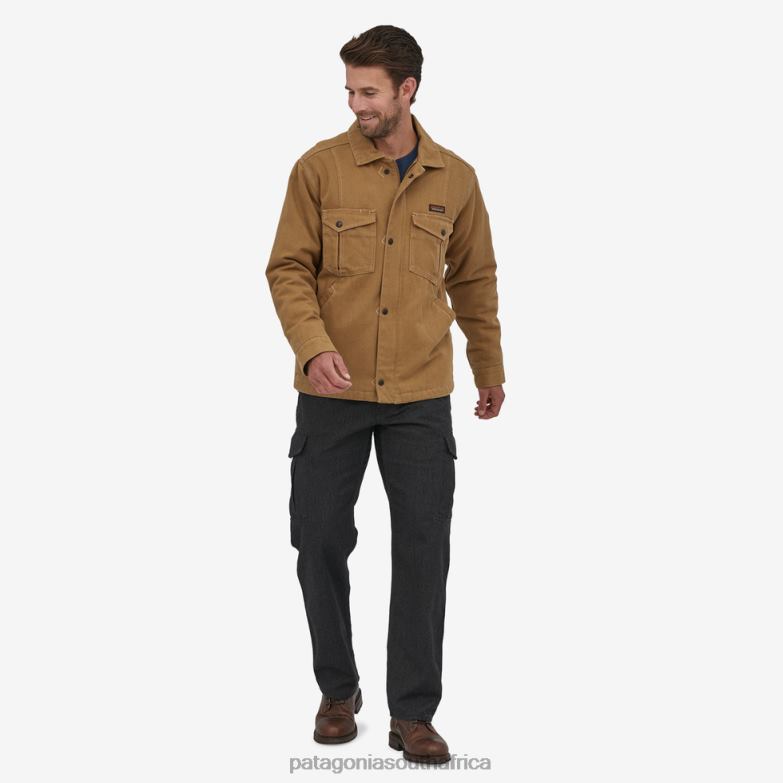 Men Iron Forge Hemp Canvas Ranch Jacket Coriander Brown Patagonia Apparel P6ZJ61636