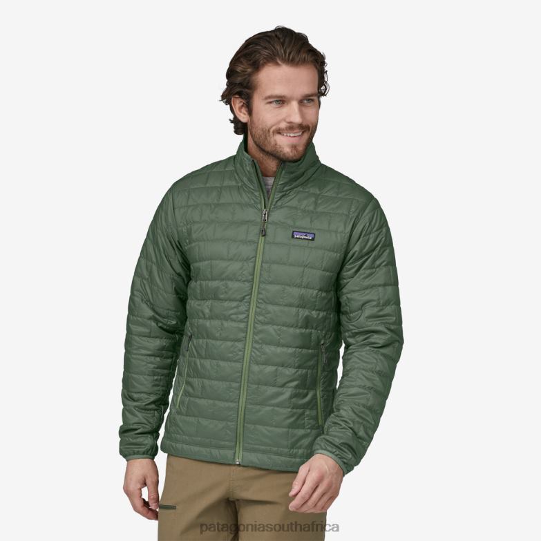 Men Nano Puff Jacket Hemlock Green Patagonia Apparel P6ZJ61479