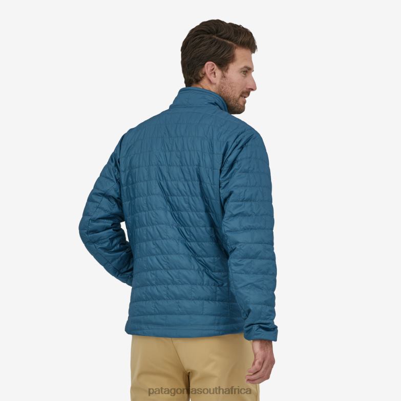 Men Nano Puff Jacket Wavy Blue Patagonia Apparel P6ZJ61475