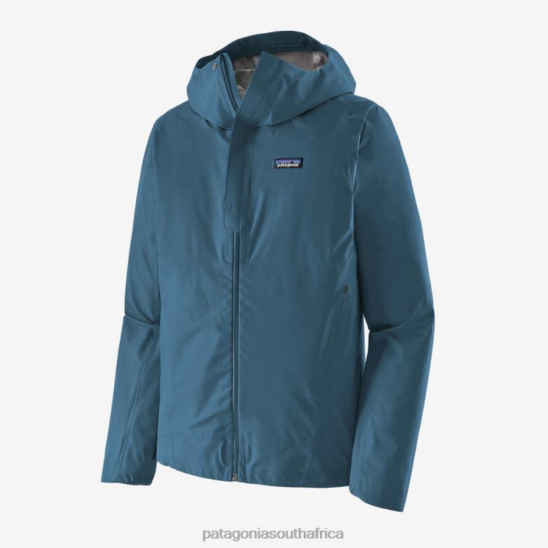 Men Slate Sky Jacket Wavy Blue Patagonia Apparel P6ZJ61540