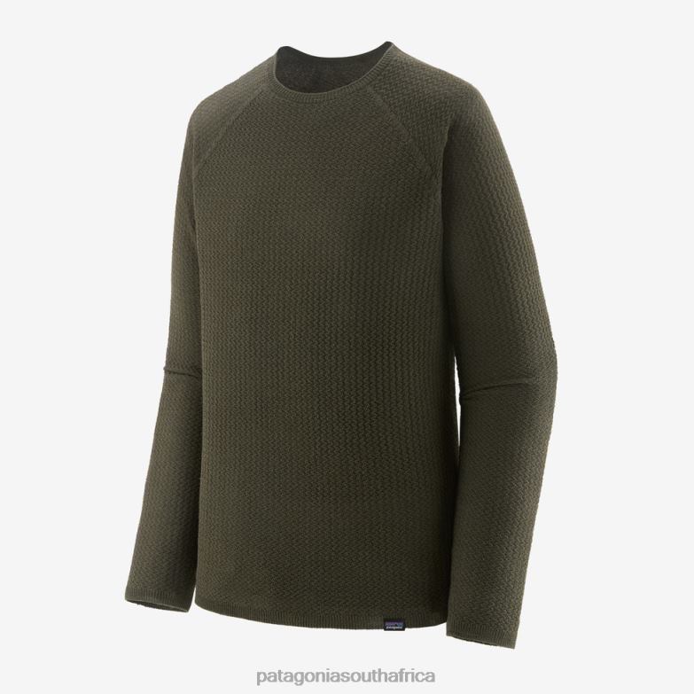 Men Capilene Air Crew Basin Green Patagonia Apparel P6ZJ62191