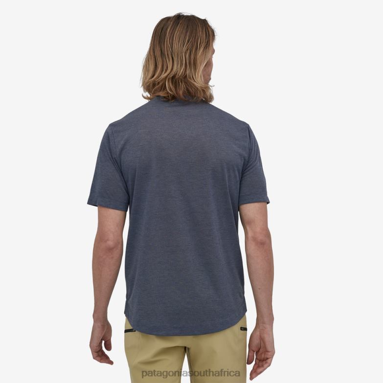 Men Capilene Cool Trail Bike Henley Classic Navy Patagonia Apparel P6ZJ62042