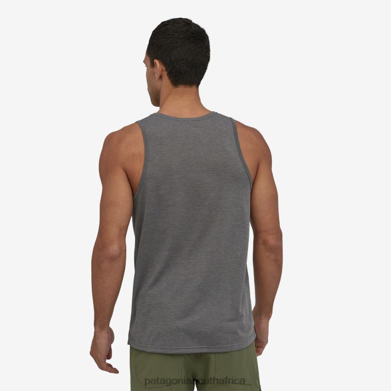 Men Capilene Cool Trail Tank Top Classic Navy Patagonia Apparel P6ZJ62184