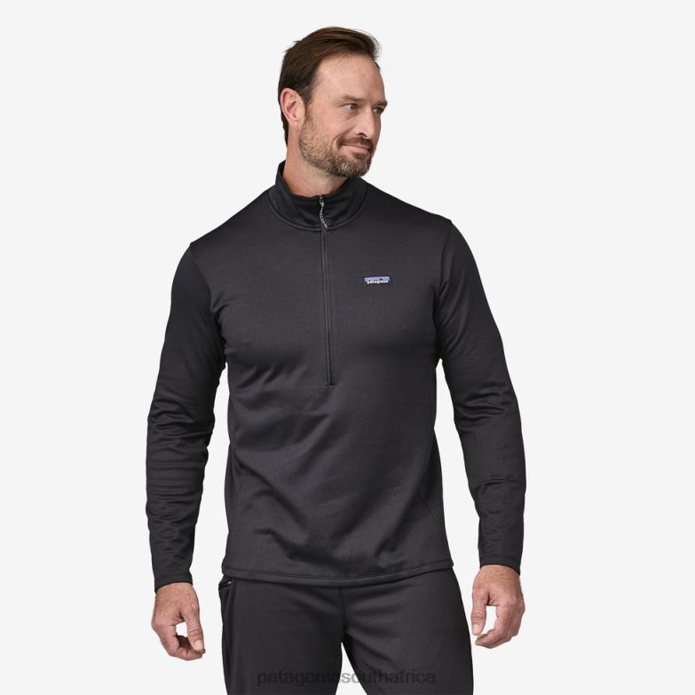 Men R1 Daily Zip-Neck Wavy Blue - Light Plume Grey X-Dye Patagonia Apparel P6ZJ61624