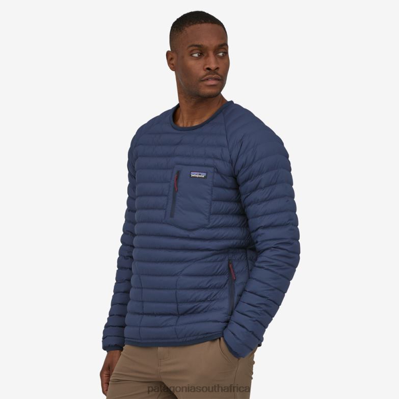 Men Silent Down Crew Basin Green Patagonia Apparel P6ZJ61752