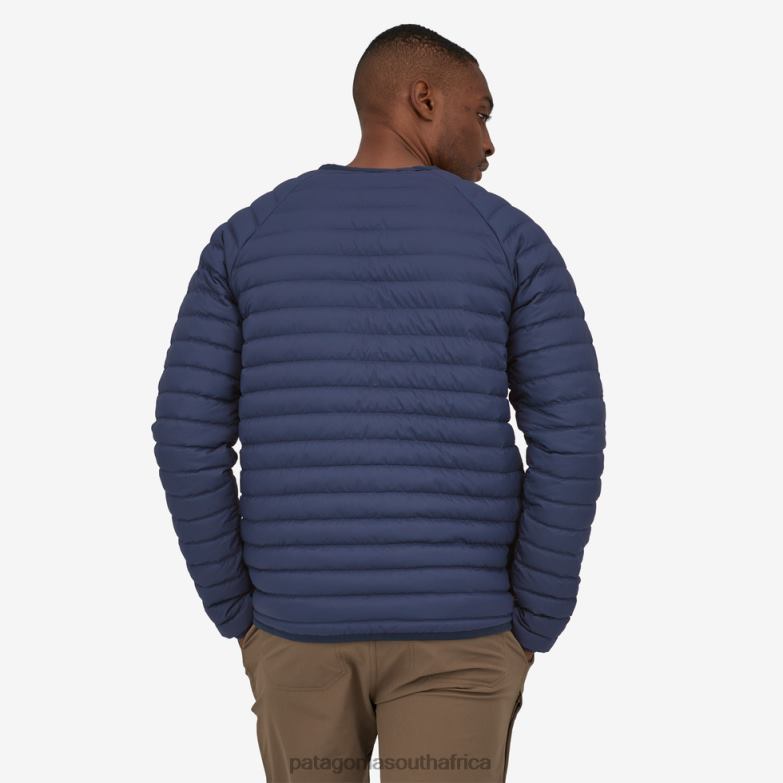 Men Silent Down Crew Basin Green Patagonia Apparel P6ZJ61752