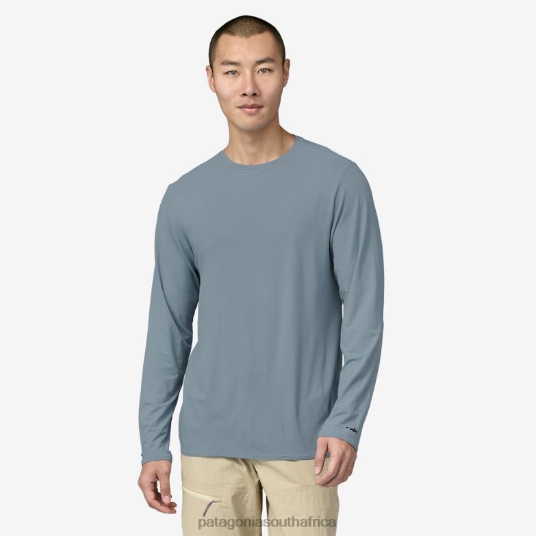 Men Tropic Comfort Natural UPF Crew Light Plume Grey Patagonia Apparel P6ZJ61929