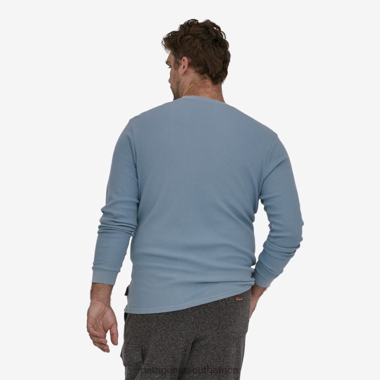 Men Work Waffle Crew Wyoming Green Patagonia Apparel P6ZJ62204