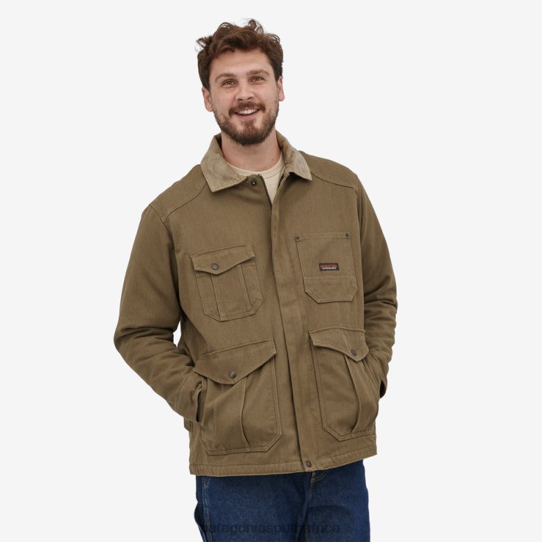 Men Iron Forge Hemp Canvas Barn Coat Dark Ash Patagonia Apparel P6ZJ61552