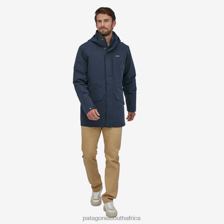 Men Tres 3-in-1 Parka New Navy Patagonia Apparel P6ZJ61512