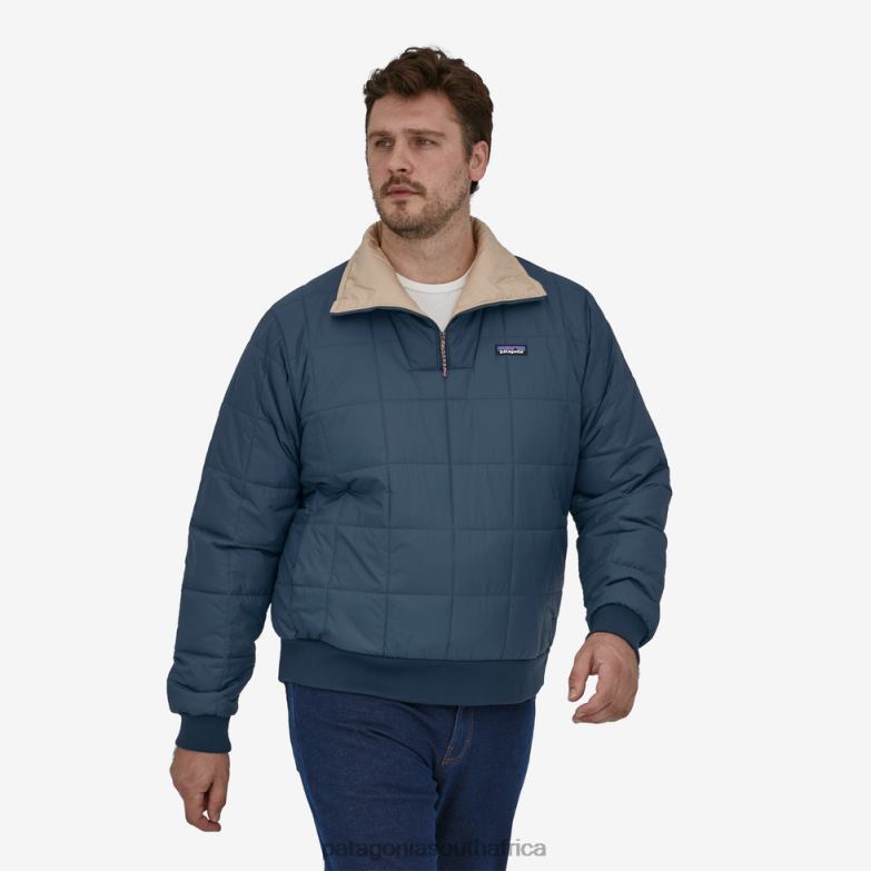 Men Box Quilted Pullover Plume Grey Patagonia Apparel P6ZJ61509