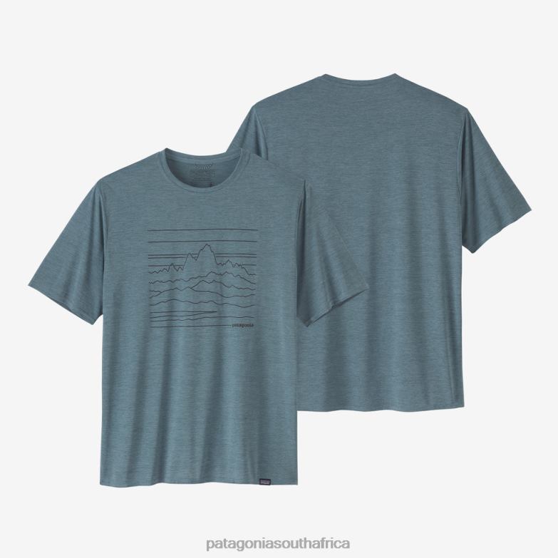 Men Capilene Cool Daily Graphic Shirt Up High Endurance: Light Plume Grey X-Dye Patagonia Apparel P6ZJ61864
