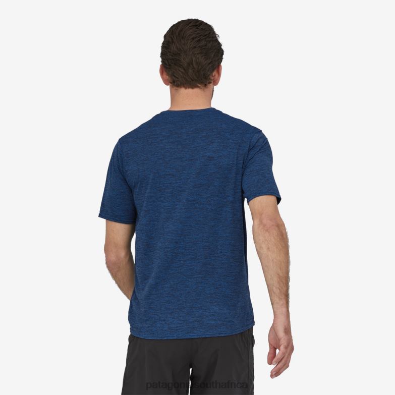 Men Capilene Cool Daily Shirt Viking Blue - Navy Blue X-Dye Patagonia Apparel P6ZJ61844