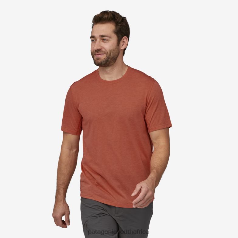 Men Capilene Cool Trail Shirt Quartz Coral Patagonia Apparel P6ZJ61960