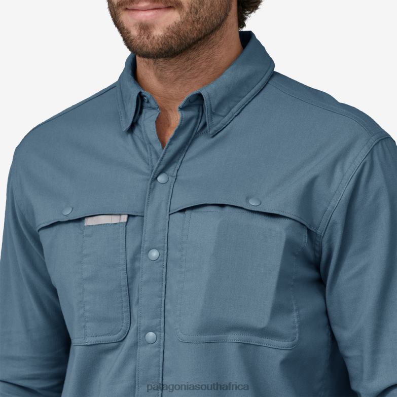 Men Early Rise Stretch Shirt Light Plume Grey Patagonia Apparel P6ZJ62158