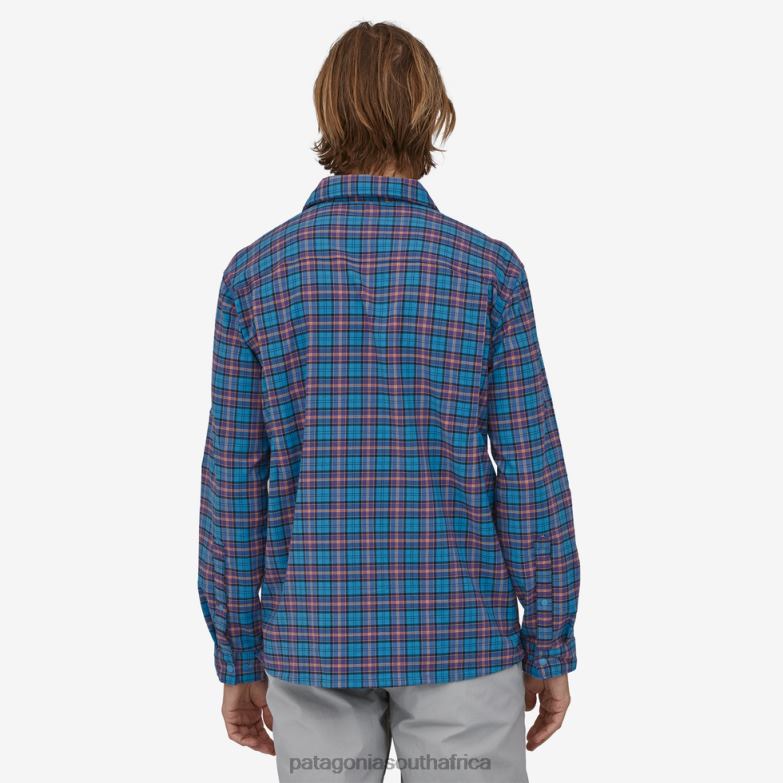 Men Early Rise Stretch Shirt On the Fly: Anacapa Blue Patagonia Apparel P6ZJ62160