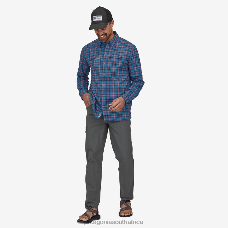 Men Early Rise Stretch Shirt On the Fly: Anacapa Blue Patagonia Apparel P6ZJ62160