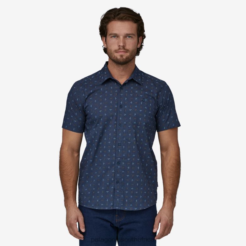 Men Go To Shirt Flying Climb: Tidepool Blue Patagonia Apparel P6ZJ61922