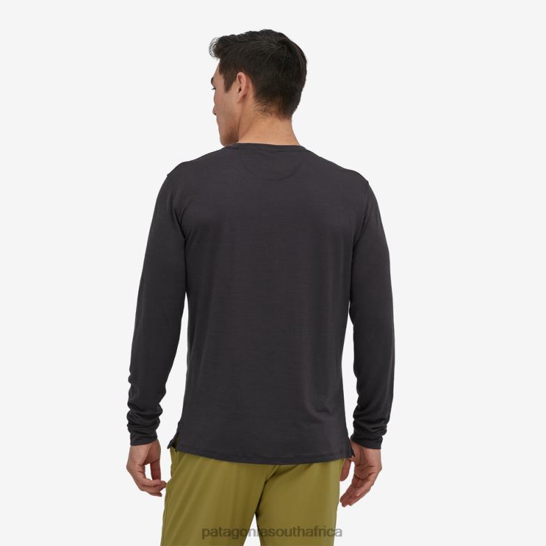 Men Long-Sleeved Capilene Cool Merino Graphic Shirt Lost And Found: Wavy Blue Patagonia Apparel P6ZJ62153