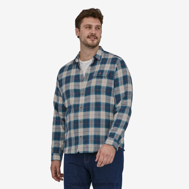 Men Long-Sleeved Cotton in Conversion Lightweight Fjord Flannel Shirt Graft: Sisu Brown Patagonia Apparel P6ZJ62069