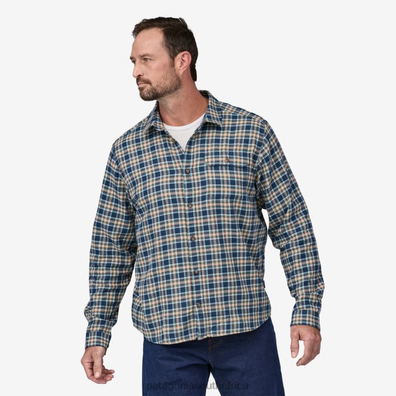 Men Long-Sleeved Cotton in Conversion Lightweight Fjord Flannel Shirt Squared: Evening Mauve Patagonia Apparel P6ZJ62074