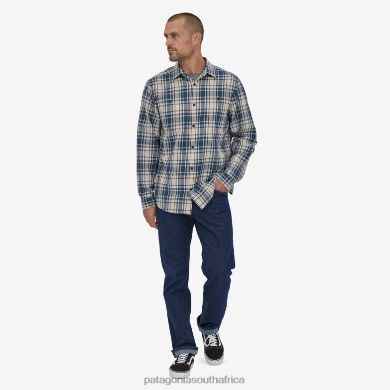 Men Long-Sleeved Pima Cotton Shirt Monad: Tidepool Blue Patagonia Apparel P6ZJ62248