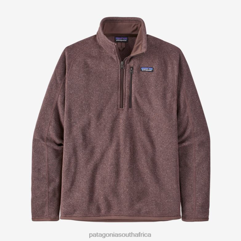 Men Better Sweater 1/4-Zip Fleece Dusky Brown Patagonia Apparel P6ZJ61536