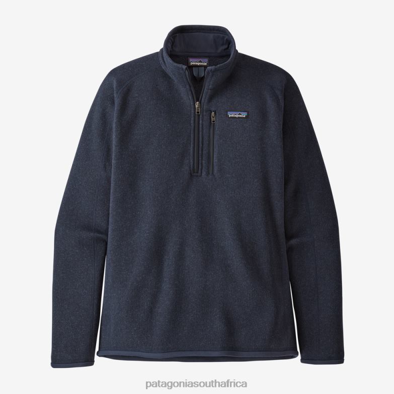 Men Better Sweater 1/4-Zip Fleece New Navy Patagonia Apparel P6ZJ61532