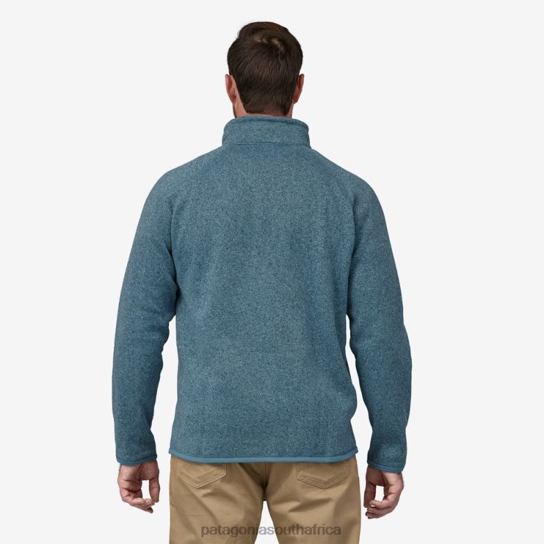 Men Better Sweater 1/4-Zip Fleece Stonewash Patagonia Apparel P6ZJ61533