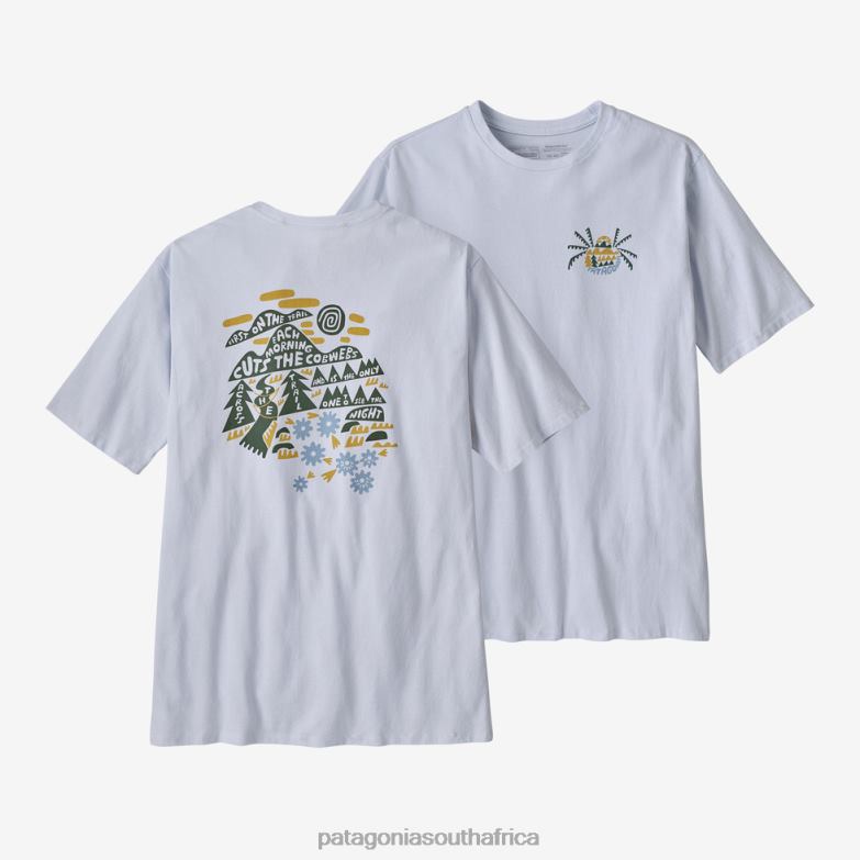 Men Across the Trail Responsibili-Tee White Patagonia Apparel P6ZJ62179