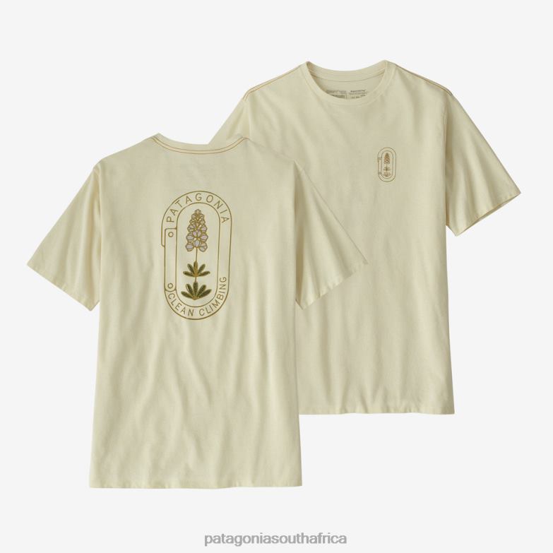 Men Clean Climb Trade Responsibili-Tee Clean Climb Bloom: Birch White Patagonia Apparel P6ZJ62127
