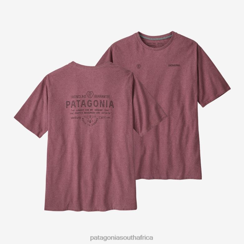 Men Forge Mark Responsibili-Tee Evening Mauve Patagonia Apparel P6ZJ62147