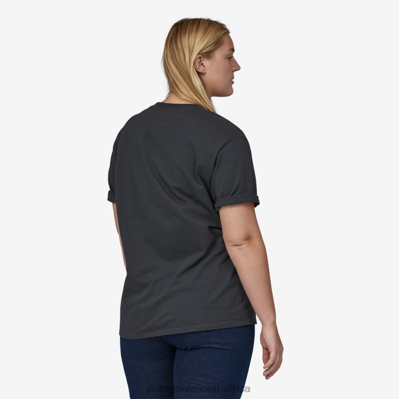 Men Line Logo Ridge Stripe Organic Pocket T-Shirt Oar Tan Patagonia Apparel P6ZJ62122