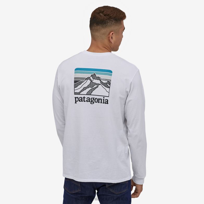 Men Long-Sleeved Line Logo Ridge Responsibili-Tee Ink Black Patagonia Apparel P6ZJ62086