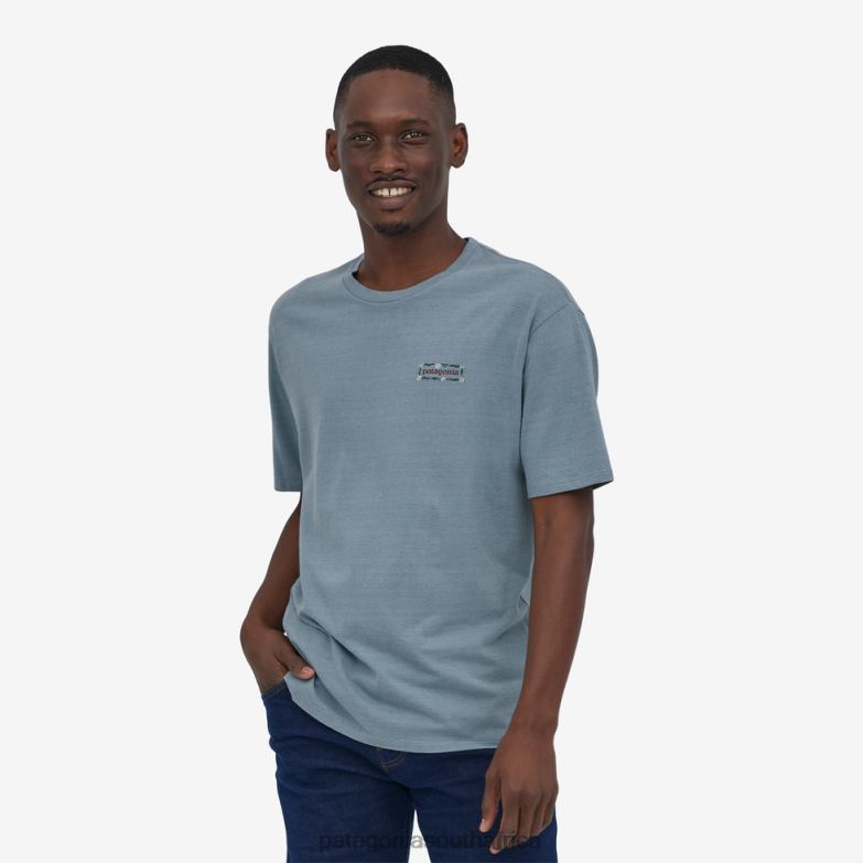 Men Tee-Cycle T-Shirt Change Breeze: Birch White Patagonia Apparel P6ZJ62231