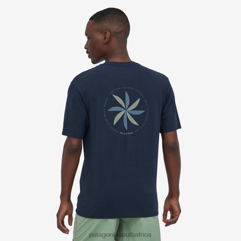 Men Tee-Cycle T-Shirt Change Breeze: New Navy Patagonia Apparel P6ZJ62230
