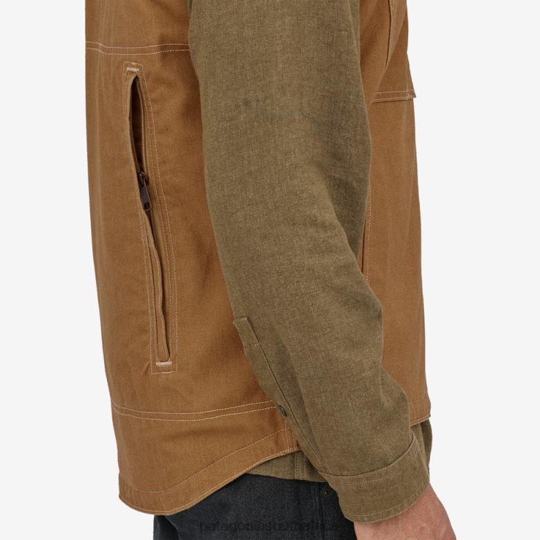 Men All Seasons Hemp Canvas Vest Coriander Brown Patagonia Apparel P6ZJ61622