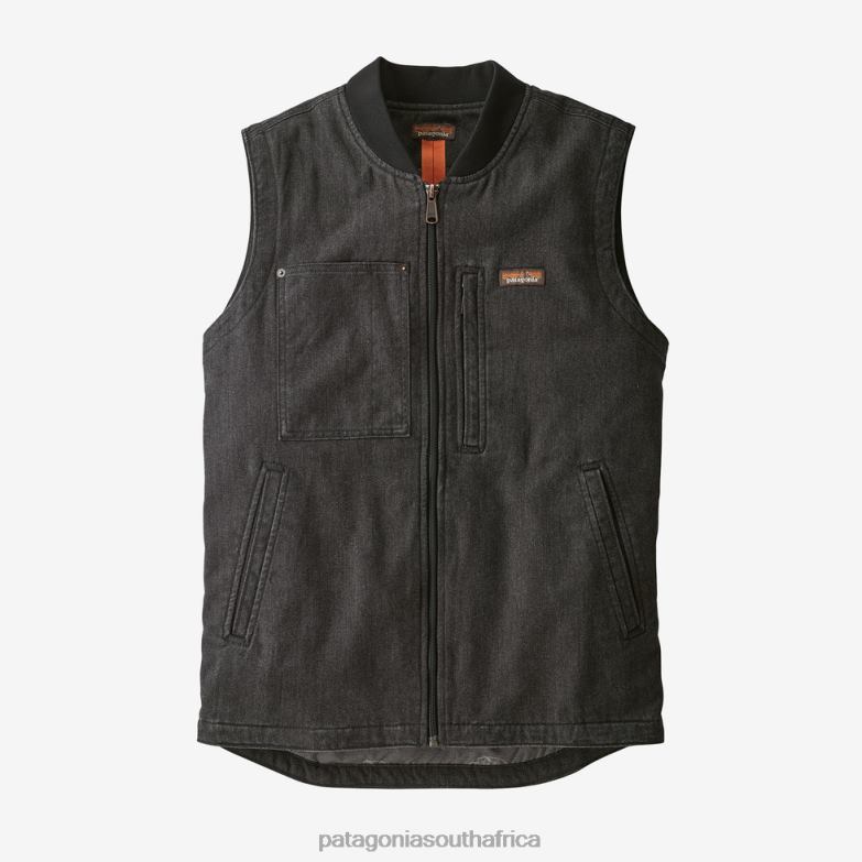 Men All Seasons Hemp Canvas Vest Ink Black Patagonia Apparel P6ZJ61623