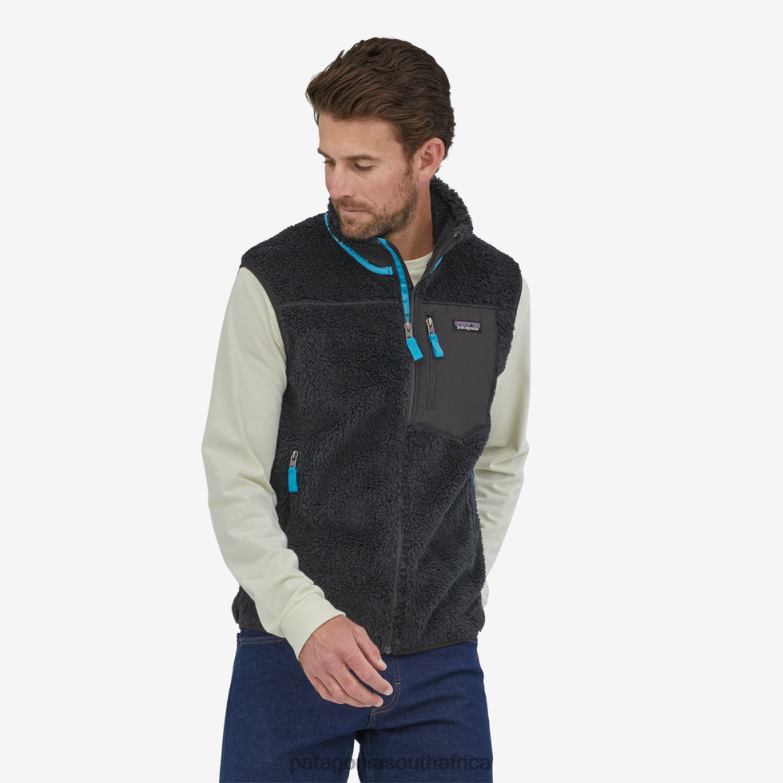 Men Classic Retro-X Fleece Vest Pitch Blue Patagonia Apparel P6ZJ61655