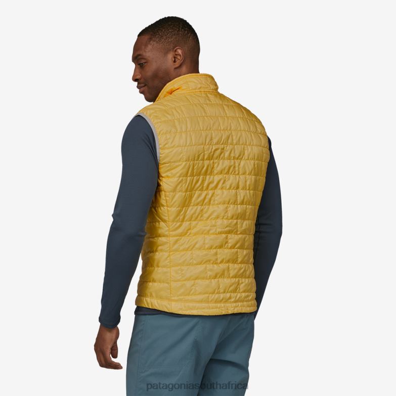 Men Nano Puff Vest Surfboard Yellow Patagonia Apparel P6ZJ61468