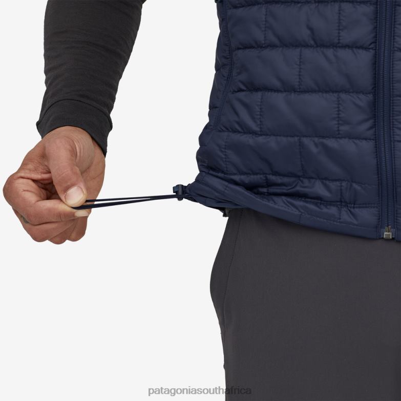 Men Nano Puff Vest Wavy Blue Patagonia Apparel P6ZJ61464