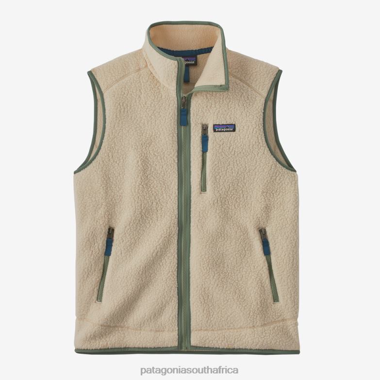 Men Retro Pile Fleece Vest Dark Natural Patagonia Apparel P6ZJ61583