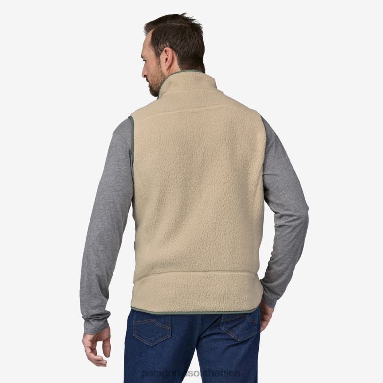 Men Retro Pile Fleece Vest Dark Natural Patagonia Apparel P6ZJ61583