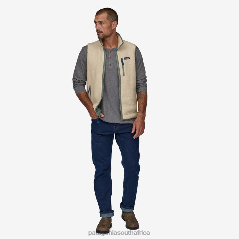 Men Retro Pile Fleece Vest Dark Natural Patagonia Apparel P6ZJ61583