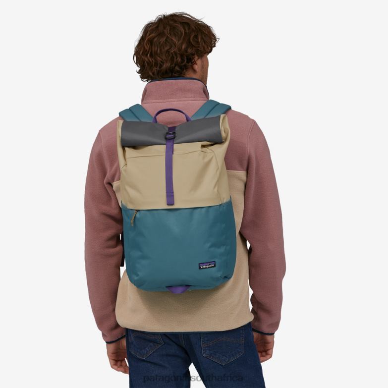 Unisex Fieldsmith Roll-Top Pack 30L Patchwork: Tasmanian Teal Patagonia Accessories P6ZJ63237