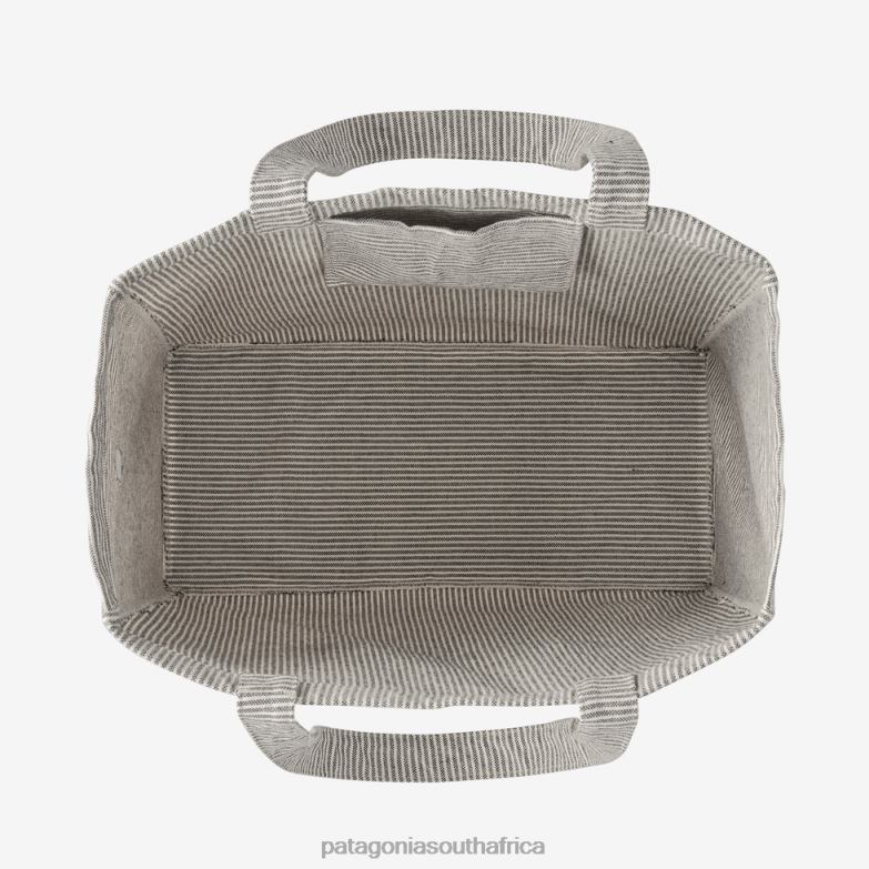 Unisex Recycled Oversized Tote Fitz Roy Icon: Farrier Stripe Forge Grey Patagonia Accessories P6ZJ63298