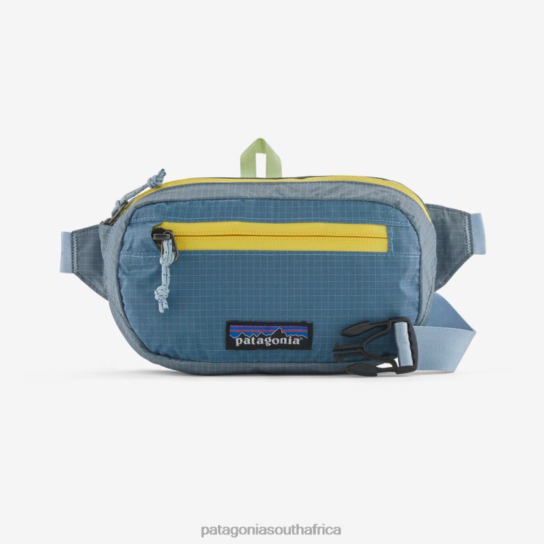 Unisex Ultralight Black Hole Mini Hip Pack 1L Steam Blue Patagonia Accessories P6ZJ63234